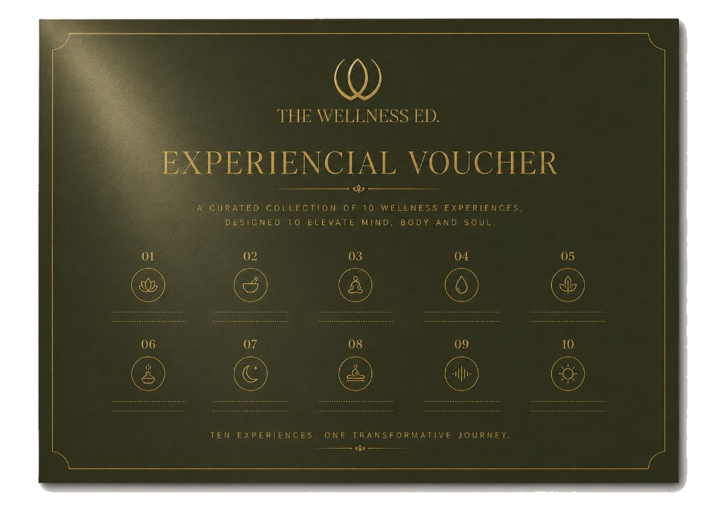 The Wellness Ed. Experiential Voucher — a curated collection of 10 wellness experiences